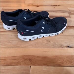 On Running Men's Black and White Athletic Shoes